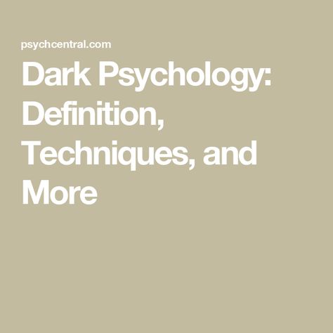 Dark Psychology: Definition, Techniques, and More Dark Psychology Tricks, Psychology Questions, Avoidant Personality, Dark Psychology, Reverse Psychology, Psychology Notes, Relationship Lessons, Love Spell That Work, Relationship Psychology