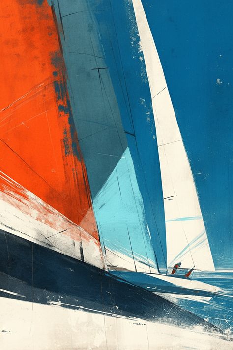 Sailing comps Sailing Boat Illustration, Sailing Ship Painting, Sailing Poster, Sailboat Drawing, Sailing Painting, Typo Poster, Sailing Art, Aircraft Painting, Sailboat Painting