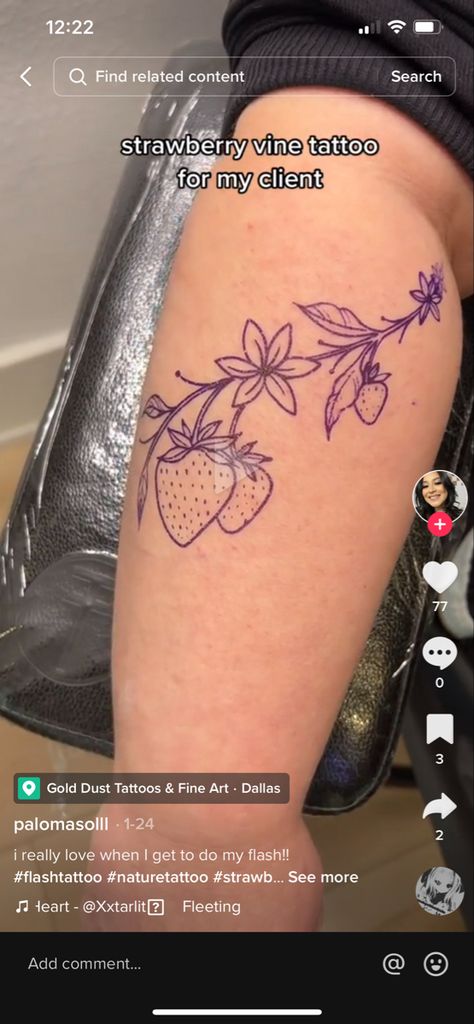 Strawberry Vine Tattoo Minimalist, Strawberry And Cherry Tattoo, Strawberry Tattoo Sleeve, Strawberry Vine Tattoo Black And White, Strawberry Branch Tattoo, Strawberry Vine Tattoo, Sis Tattoo, Kids Sketch, Tattoo Dream