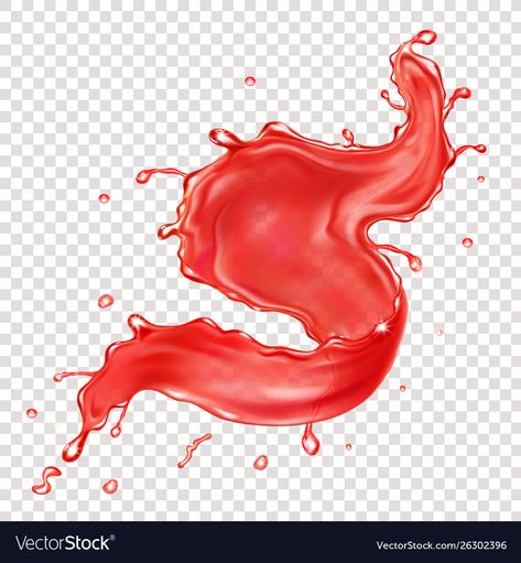 Liquid Splash, Splash Vector, Red Liquid, Realistic Illustration, Gin, Adobe Illustrator, Vector Images, Vector Free, High Resolution