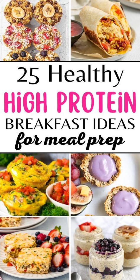 high protein breakfast meal prep Healthy Dinner Recipes For School, Protein Packs Diy, 500 Calorie High Protein Breakfast, High Protein Low Cal Breakfast Meal Prep, Healthy Lunch For One Person, High Fiber And Protein Breakfast, Athlete Breakfast Ideas, Meal Prep Bowls High Protein, Healthy Breakfast Meal Prep For The Week