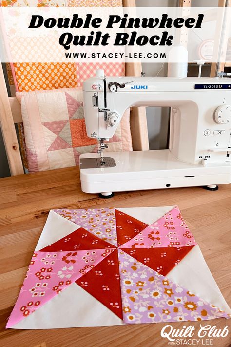 Double Pinwheel Quilt Block, Double Windmill Quilt Block Pattern, 6x6 Quilt Block Pattern, Large Pinwheel Quilt Pattern, Quilt Pinwheel, Pin Wheel Quilts, Pinwheel Square Quilt, Pinwheel Block Size Chart, Pinwheel Blocks