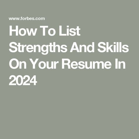 How To List Strengths And Skills On Your Resume In 2024 Resume Skills List Ideas, Skills To Put On Resume Ideas, Resume 2024, Resume Skills List, Imessage App, List Of Skills, Work Skills, Technology Industry, Resume Skills