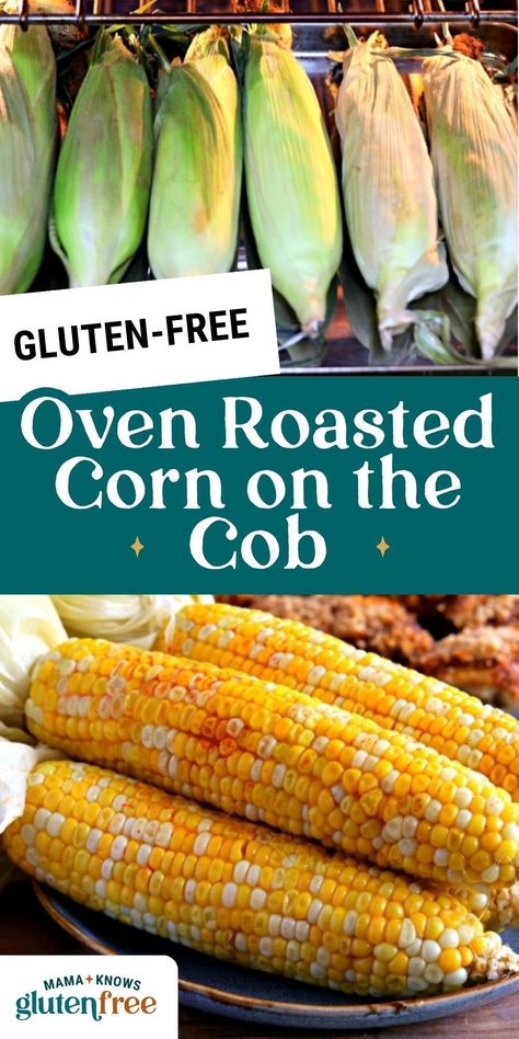 Easy Oven Roasted Corn on the Cob. Roasted corn on the cob cooked in the oven is a simple way to have juicy and tender corn. A perfect side dish for any meal! Roasting Corn In Oven, Roasted Corn On Cob In Oven, Cook Corn On The Cob In The Oven, How To Roast Corn On The Cob In The Oven, Fresh Corn In The Oven, How To Cook Corn On The Cob In The Oven, Oven Roasted Corn On The Cob In Husk, Corn Oven Roasted, Roast Corn On The Cob In The Oven