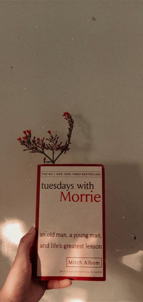 Vintage book photography. Tuesdays With Morrie Aesthetic, Tuesday With Morrie Book, Books Wishlist, Tuesdays With Morrie, Mitch Albom, Fav Books, Book Instagram, Book Wall, Childhood Books