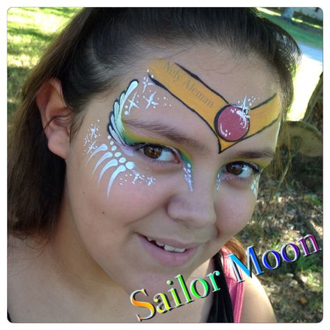 Sailor Moon : Face Paint Inspiration!! Nely Aleman Moon Face Paint, Sailor Moon Party, Kawaii Faces, Moon Party, Kids Face Paint, Paint Inspiration, Moon Face, Moon Painting, Superhero Design