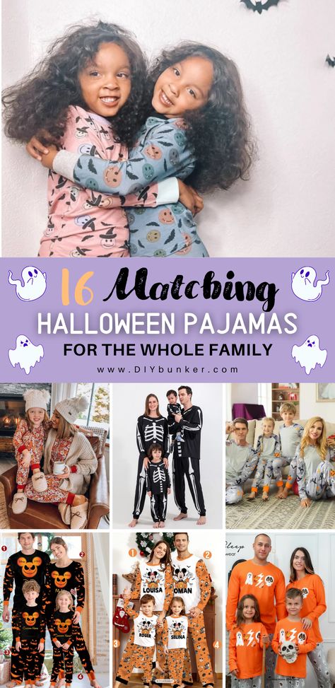 16 Best Matching Halloween Pajamas for the Family in 2023 Matching Halloween Pajamas, Halloween Pjs, Cute Pumpkins, Spooky Night, Halloween Pajamas, Matching Halloween, Pumpkin Theme, Matching Pajamas, Family Halloween