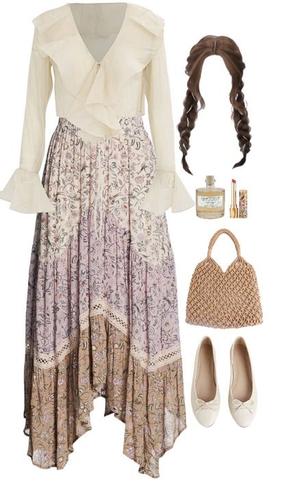 Boho Outfit | ShopLook Modern Boho Outfit, Bohemian Style Clothing Winter, Satc Outfits, Skirt Png, Clothing Winter, Bohemian Style Clothing, Boho Outfit, Spring Boho, Boho Skirts