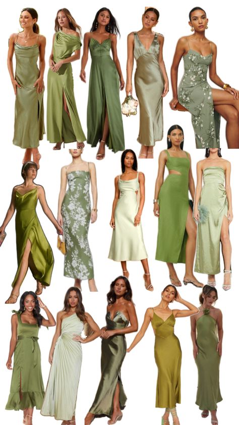 Moss and sage greens Dresses, Bridesmaids Dress, Green Wedding, Moss Green, Dress Code, Sage Green, Green