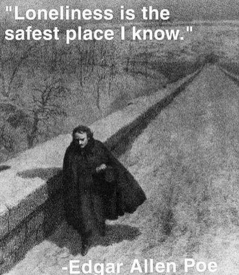 Seclusion Quotes, Feeling Not Good Quotes, Nevermore Edgar Allan Poe, Quotes Of Loneliness, Recluse Aesthetic, Feeling Out Of Place Quotes, Recluse Quotes, Tattoos About Loneliness, Feeling Loneliness Quotes