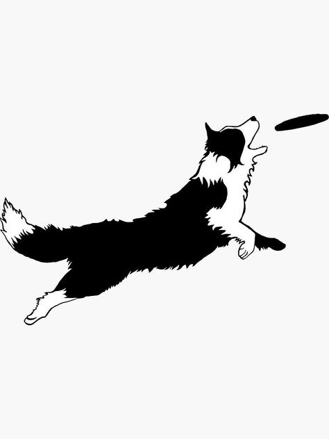 Border Collie Dibujo, Border Collie Illustration, Border Collie Silhouette, Border Collie Merle, Border Collie Tattoo, Border Collie Art, Night Sky Painting, Canine Art, Lucky Dog