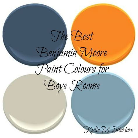 the best benjamin moore paint colours for boys rooms palette.....BINGO! The EXACT colors plus gray that I want to use in Owen's room Benjamin Moore Paint Colours, Butik Design, Coloring For Boys, Kitchen Blue, Paint Colors Benjamin Moore, Boys Rooms, Paint Color Palettes, Benjamin Moore Paint, Best Paint Colors