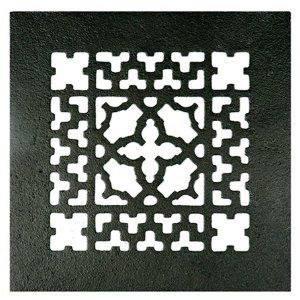 6" X 6" Cast Iron Victorian Style Floor Grate For Return Air Intake Or Heat Vents. Floor Register. Wall Vents, Floor Vents, Floor Registers, Heater Cover, Crystal Door Knobs, Wall Opening, Black Floor, Antique Hardware, Vent Covers