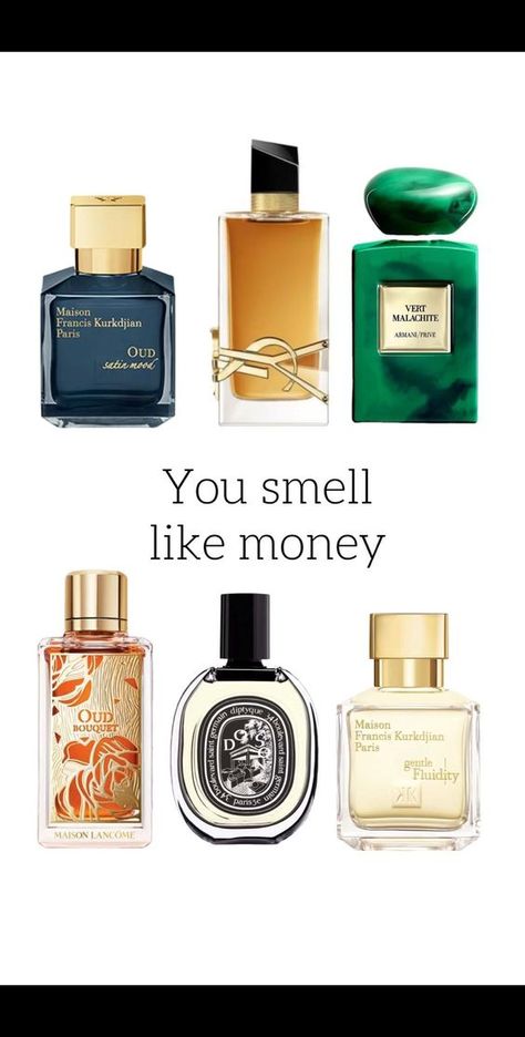 Check the link to find out how you can purchase these perfumes and smells so good! Perfumes mentioned: You smell like money: Maison Francis Kurkdiian Oud Satin Mood YSL Libre Intense Armani Prive Vert Malachite Lancome Oud Bouquet Diptique Do Son Maison Francis Kurkdijan Gentle Fluidity Gold You smell so classy: Parfums de Marly Delina Valentino Donna J'Adore Dior Armani Prive Rouge Malachite Chanel Gabrielle Essence Armani Si Passione You smell so sweet: Burberry Her Elixir Killian Love Don't Be Shy Aquolina Pink Sugar Jean Paul Gaultier Scandal Sabrina Carpenter Sweet T You Smell Expensive Perfume, Maison Lancome Perfume, Satin Mood Perfume, Vert Malachite Armani, You Smell Expensive, Oud Mood Perfume, How To Smell Like Old Money, Do Son Diptyque, Mfk Oud Satin Mood