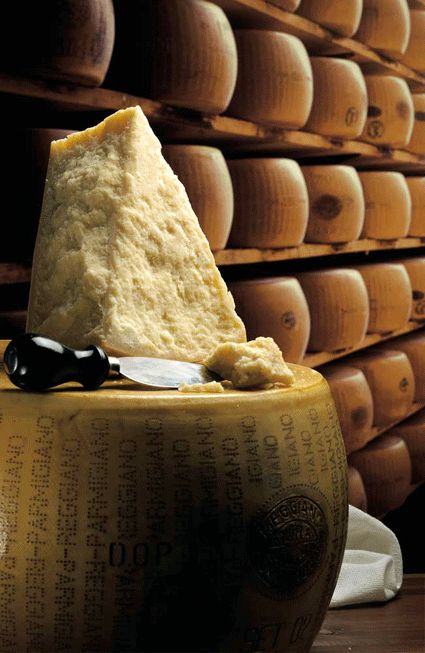 Parmigiano Reggiano (parmesan cheese) Farming Life, King Food, Italian Cheese, Cheese Shop, Think Food, Parmigiano Reggiano, Wine Cheese, Cheese Lover, Slow Food