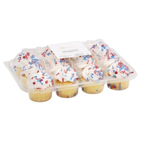 Publix - Publix Bakery Patriotic Mini Vanilla Cupcakes Publix Food Ideas, Publix Desserts, Publix Cake, Publix Grocery, Publix Bakery, Fresh Groceries, Delivery Groceries, Vanilla Cupcakes, July Party