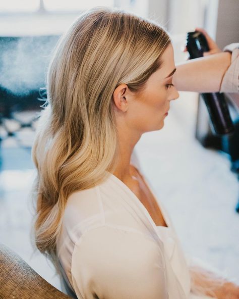 Paige Epsky (@paigeepsky) • Instagram photos and videos Soft Waves Wedding, Bridesmaid Hair Makeup, Soft Waves, September Wedding, Bride Makeup, Bridal Hair And Makeup, Wedding Hair And Makeup, Engagement Photoshoot, Wedding Looks