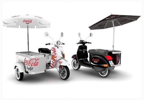 Coffee Food Truck, Gerobak Dorong, Food Stall Design, Bike Food, Coca Cola Light, Bike Cart, Coffee Trailer, Mobile Food Cart, Sweet Home Design