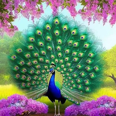 Amazon.ca: Manto Mango Diamond Painting Peacock Images Beautiful, Cross Stitch Home, Peacock Images, Peacock Photos, Peacock Pictures, Rhinestone Embroidery, Motif Art Deco, Beautiful Angels Pictures, Painting Canvases