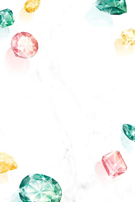 Colorful crystal gem design vector | premium image by rawpixel.com / Aew Aura Icon, Gem Design, Diamond Background, Leches Cake, Butterfly Wallpaper Backgrounds, Jewellery Design Sketches, Tres Leches, Topaz Color, Aesthetic Things