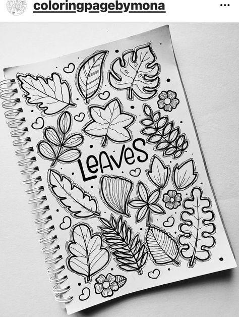 Doodle Of Flowers, Doodle Drawings Aesthetic Flowers, Creative Drawing Ideas Sketches Doodles, Creative Doodle Art Inspiration, Doodle Art Journals Cute, Art Drawings Sketches Creative Doodles, Leaves Doodle Art, Best Doodle Art Ideas, Doodle Flower Art