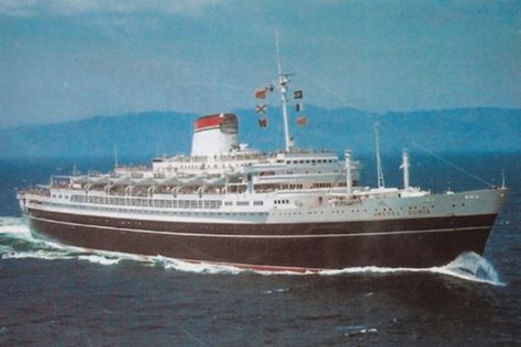 Andrea Doria, Ship Wrecks, Navi A Vela, Bottom Of The Ocean, Merchant Marine, Merchant Navy, Cruise Liner, Ocean Liner, Steam Boats