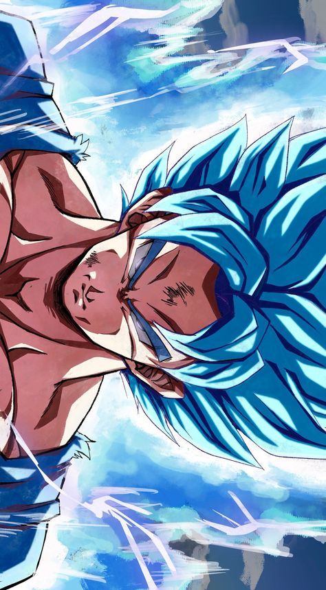 Super Saiyan Blue Goku, Dragon Ball Universe, Goku Blue, Goku Super Saiyan Blue, Dbz Drawings, Super Broly, Dragon Wallpaper Iphone, Image Dbz, Ball Drawing