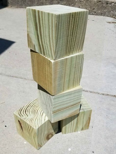 How to Make Outdoor Yardzee with DIY Yard Dice | Diva of DIY Homemade Outdoor Games, Yard Jenga, Dice Diy, Yard Yahtzee, Outdoor Yard Games, Yard Dice, Diy Yard Games, Fun Outdoor Games, Wooden Dice