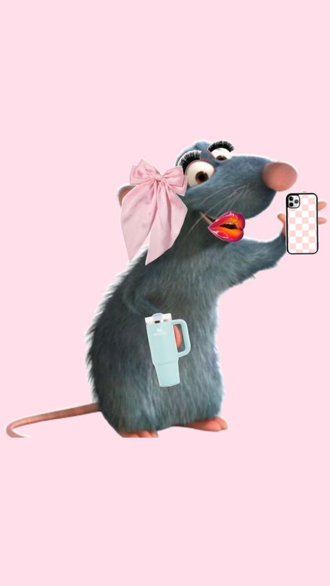 Preppy Rat, Ratatouille Aesthetic, Preppy Characters, Bill Board, Preppy Inspiration, Cute Funny Pics, Funny Pix, Pink Friday, Preppy Style Summer