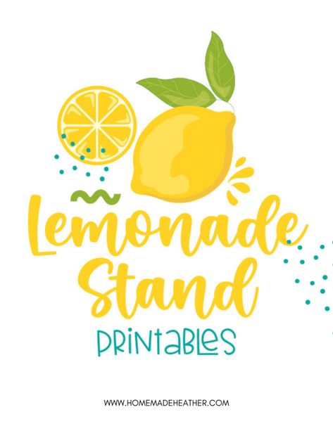 Lemonade Stand Craft, Lemonade Stand Decorations Diy, Lemonade Sale Sign, Lemonade For Sale Sign, Lemonade Stand Menu Ideas, Lemonade Signs For Kids, Lemonade Stand Banner Free Printable, Lemonade Stand Decor, Lemonade Sayings