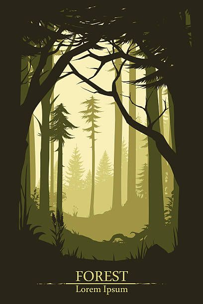 Trees, Forest Illustration, Animal Wildlife, Landscape Illustration, Free Vector Art, Vector Free, Vector Illustration, Illustration Art, Royalty Free