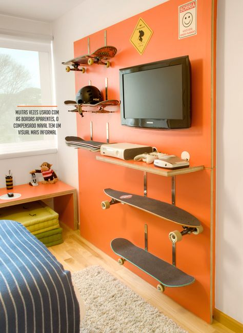 boy 14 Skateboard Room, Teenager Bedroom Boy, Teenage Boy Room, Boy Room Decor, Teen Boy Room, Boy Bedroom Design, Teenage Room, Teen Boy Bedroom, Dekorasi Kamar Tidur