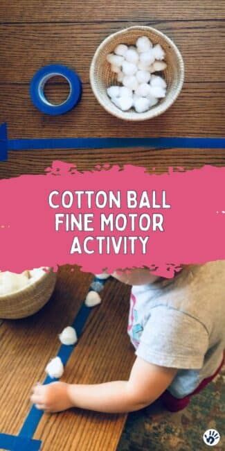 Cotton Ball Activities, Toddler Fine Motor, Young Toddler Activities, Cotton Ball Crafts, Toddler Fine Motor Activities, Activities For One Year Olds, Fine Motor Activity, Fine Motor Activities For Kids, Baby Play Activities