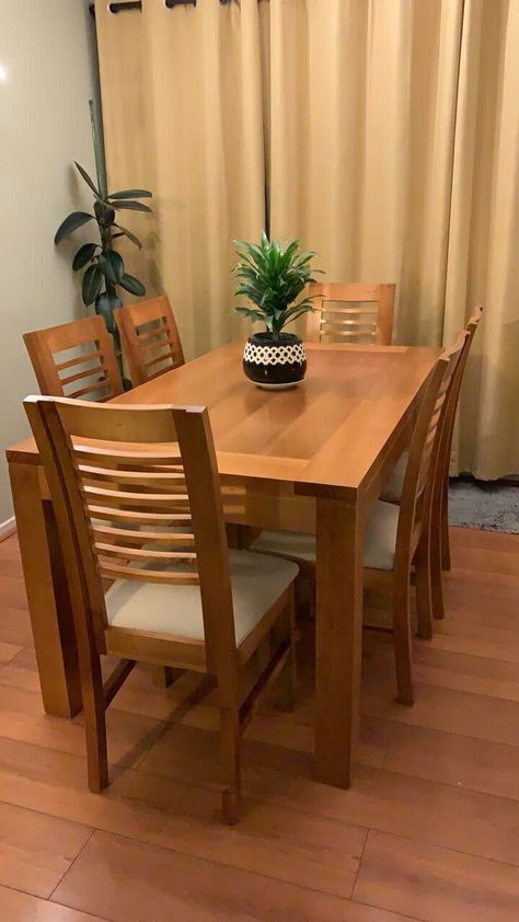 Dinning Wooden Table, Dinning Table Wooden, Dining Table Styling, Latest Dining Table Designs, Latest Dining Table, Dining Table Ideas, Dining Room Furniture Design, Wooden Dining Table Designs, Wooden Dining Table Set