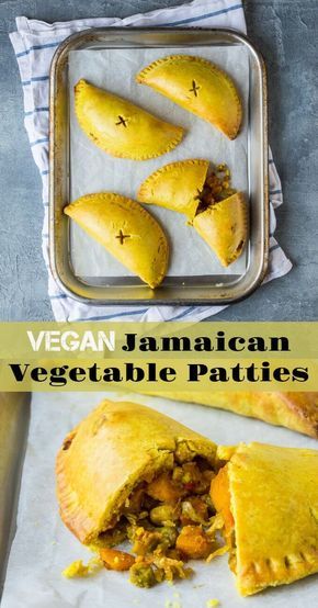 Jamaican Veggie Patty Recipe, Vegetarian Jamaican Patties, Vegan Caribbean Food Recipes, Jamaican Recipes Vegetarian, Jamaican Dinner Party, Vegetarian Caribbean Recipes, Vegan Jamaican Patties, Vegan Savoury Snacks, Vegetarian Jamaican Food