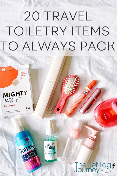 Toiletries In Carryon, Vacation Toiletries List, Travel Toiletries List Packing Light, Medicines To Pack For Travel, Bathroom Travel Bag, List Of Toiletries For Women, Plane Toiletries, Carry On Toiletries List, Toiletry Packing List Women