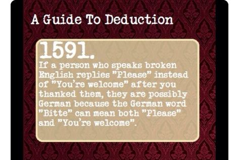 A Guide To Deduction, The Science Of Deduction, Reading Body Language, Read People, Mrs Hudson, How To Read People, Book Writing Tips, Forensic, The More You Know