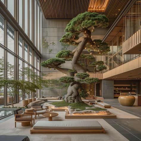 Zen suite meets summer vibes—self care spa day when? 🧘‍♀️🌱 - Eco-Friendly Japandi Style Hotel featuring Organic Architecture and Natural Materials located in the Heart of the Botanical Gardens. Inspired by Kengo Kuma 🎋 - #spadayeveryday #dreamhotel #earthyvibes #selfcaredays #kengokuma #japandidesign #hotelgoals #Organicarchitecture #luxuryspa #selfcareishealthcare #hotelliving #botanicalgarden Japandi Spa, Japanese Resort, Self Care Spa Day, Zen Architecture, Eco Style Interior, Nature Hotel, Spa Garden, Eco Friendly Interior Design, Nature Spa