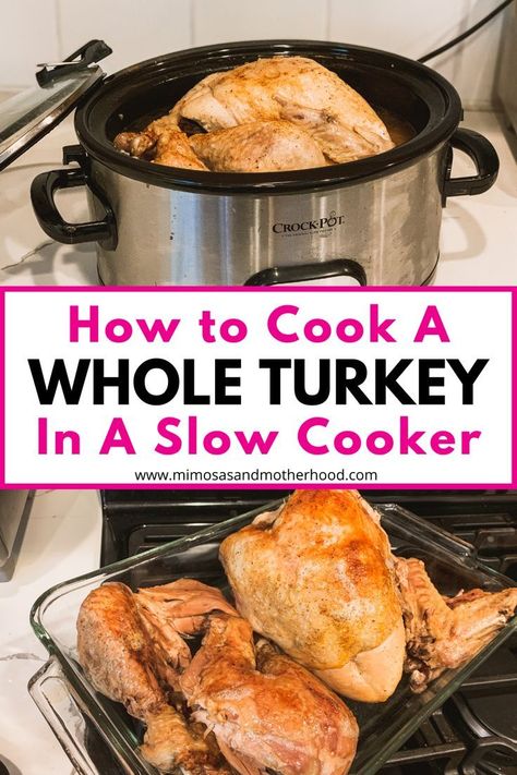 This simple slow cooker turkey recipe is perfect if you don’t want to stress about roasting one in the oven. With just a little bit of prep, this delicious whole turkey cooks all day with no brining or basting. If you’re wondering how to cook a turkey in a crockpot, you’ve found the easiest and most delicious recipe! Slow Cooker Whole Turkey, Wok Sauce, How To Cook Turkey, Turkey Breast Crockpot, Turkey Crockpot Recipes, Cook Turkey, Whole Turkey Recipes, Cook A Turkey, Cooking Turkey Breast