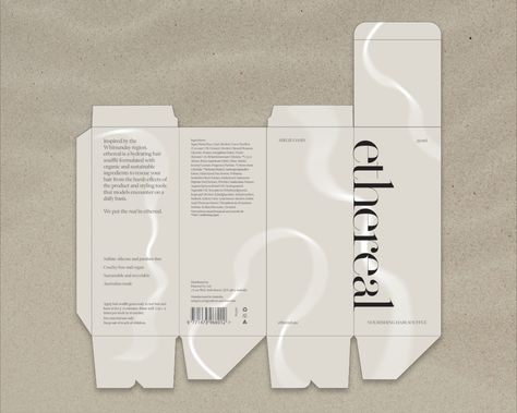 Ethereal Packaging, Water Bottle Packaging, Haircare Packaging, Health Brand, Product Packaging Design, Luxury Packaging Design, Modern Packaging, Graphic Design Brochure, Water Branding