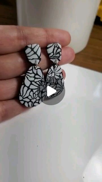 Kasey Mullins on Instagram: "Love these black and white floral polymer clay stud earrings.

https://gulfcoasters.etsy.com/listing/1755010445

#polymerclayearrings #blackandwhite" Floral Polymer Clay, Polymer Clay Stud Earrings, Clay Stud Earrings, Black And White Floral, Polymer Clay Earrings, Polymer Clay, Stud Earrings, Black And White, Floral