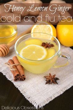 Cough Tea, Tea For Cough, Cold And Cough, Tea For Colds, Tea Remedies, Drinks Recipe, Lemon Ginger, Natural Cough Remedies, Cough Remedies