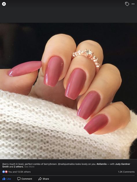 Mauve Spring Nails, Almond Nails Mauve Pink, Square Mauve Nails, Smokey Rose Nails, Rose Colored Nails Dusty, Dark Dusty Rose Nails, Deep Rose Nails, Darker Pink Nails, Rose Colour Nails