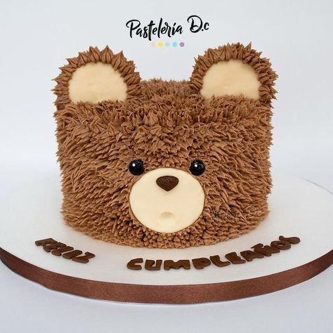 First Birthday Teddy Bear Cake, Diy Teddy Bear Cake, The Bear Cake, Cute Bear Birthday Cake, Teddy Bear One Year Old Birthday Cake, Beary 1st Birthday Cake, Chocolate Bear Cake, Bear Cakes Ideas, Beary First Birthday Cake Smash