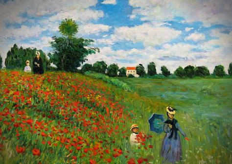 Artist Monet, Painting Poppies, Claude Monet Paintings, Claude Monet Art, Wild Poppies, Monet Art, Monet Paintings, Paintings I Love, Impressionist Paintings