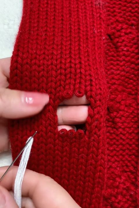 Good sewing ideas | Good sewing ideas | By Clothes tips | Facebook Clothes Tips, Knitting Hacks, Sewing Alterations, Beginner Knitting Patterns, Upcycle Sewing, Repair Clothes, Crochet Basket Pattern, Crochet Videos Tutorials, Sewing Lessons