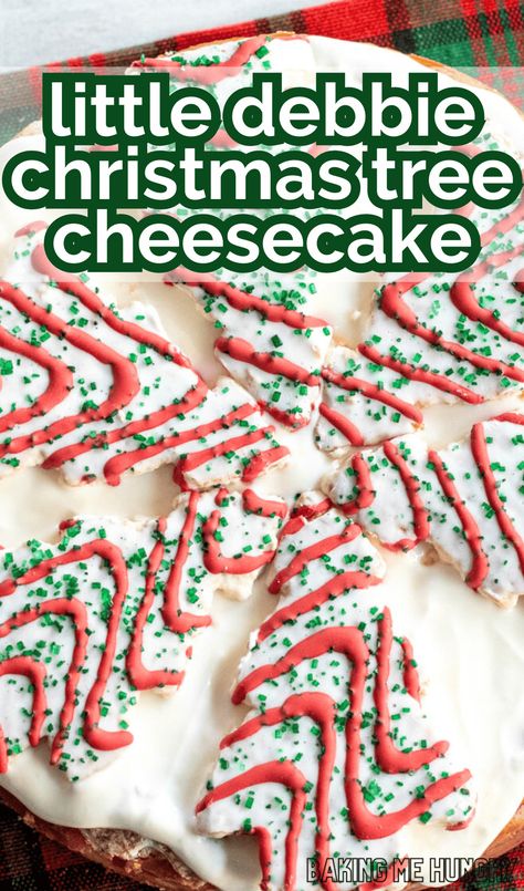 Love Little Debbie Christmas Tree Cakes? You'll adore our Little Debbie cheesecake recipe, perfect for adding some festive flair to your holiday dessert spread. Home Made Little Debbie Christmas Tree Cakes, Little Debbie’s Christmas Tree Cake Cheesecake, Christmas Tree Snack Cake Cheesecake, Little Debbies Christmas Tree Cake Pops, No Bake Little Debbie Cheesecake, Little Debbie Christmas Tree Cheesecake Recipes, Little Debby Christmas Tree Cheesecake, Little Debbie Christmas Cheesecake, Little Debbie Christmas Tree Cakes Trifle