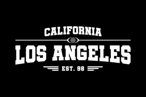 1 | Premium Vector #Freepik #vector #los-angeles #trademark-logo #logo-banner Los Angeles Logo Design, Simple Tshirt Design, Los Angeles Tshirt, Los Angeles Logo, Kaws Iphone Wallpaper, California Logo, February Wallpaper, Logo Aesthetic, Automotive Logo Design