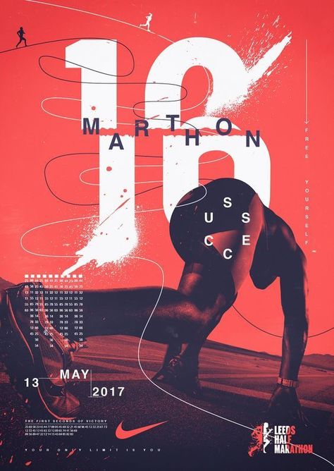 Marathon Poster, Design De Configuration, Marathon Posters, Poster Grafico, Nike Poster, Sports Design Ideas, Event Posters, Fashion Poster Design, Graphisches Design