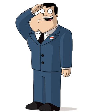 Stan Smith (American Dad!) - Wikipedia Good Morning Usa, Batman Christian Bale, Male Cartoon Characters, Dad Pictures, Maggie Simpson, Jimmy Neutron, Afro Samurai, Old School Cartoons, Steve Smith